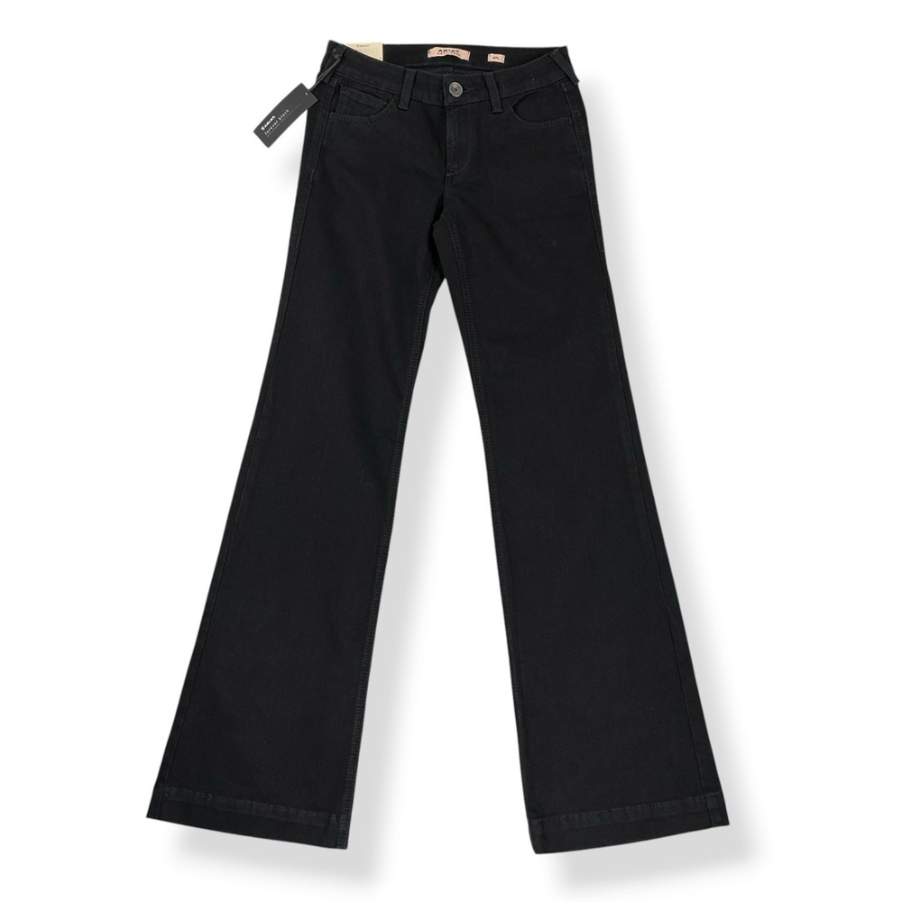 Ariat Jeans Women 27L (27x34) Black Forever Black Trouser Denim Mid Rise NWT